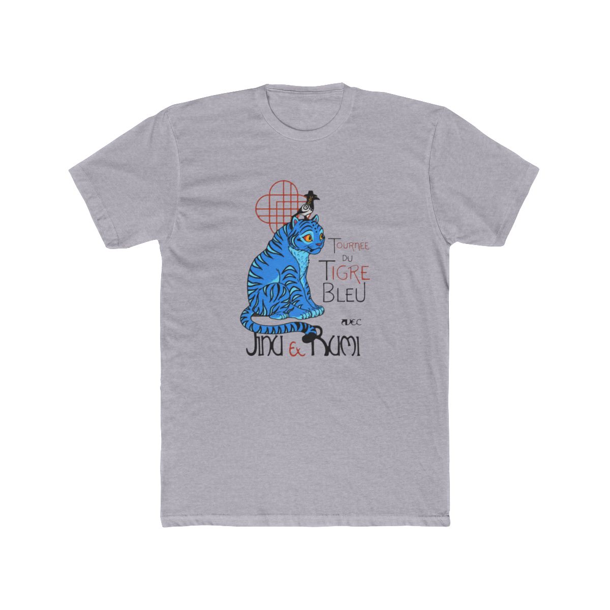 Tournee du Tigre Bleu - Derpy tiger T Shirt - alternate angle 4, merchandise