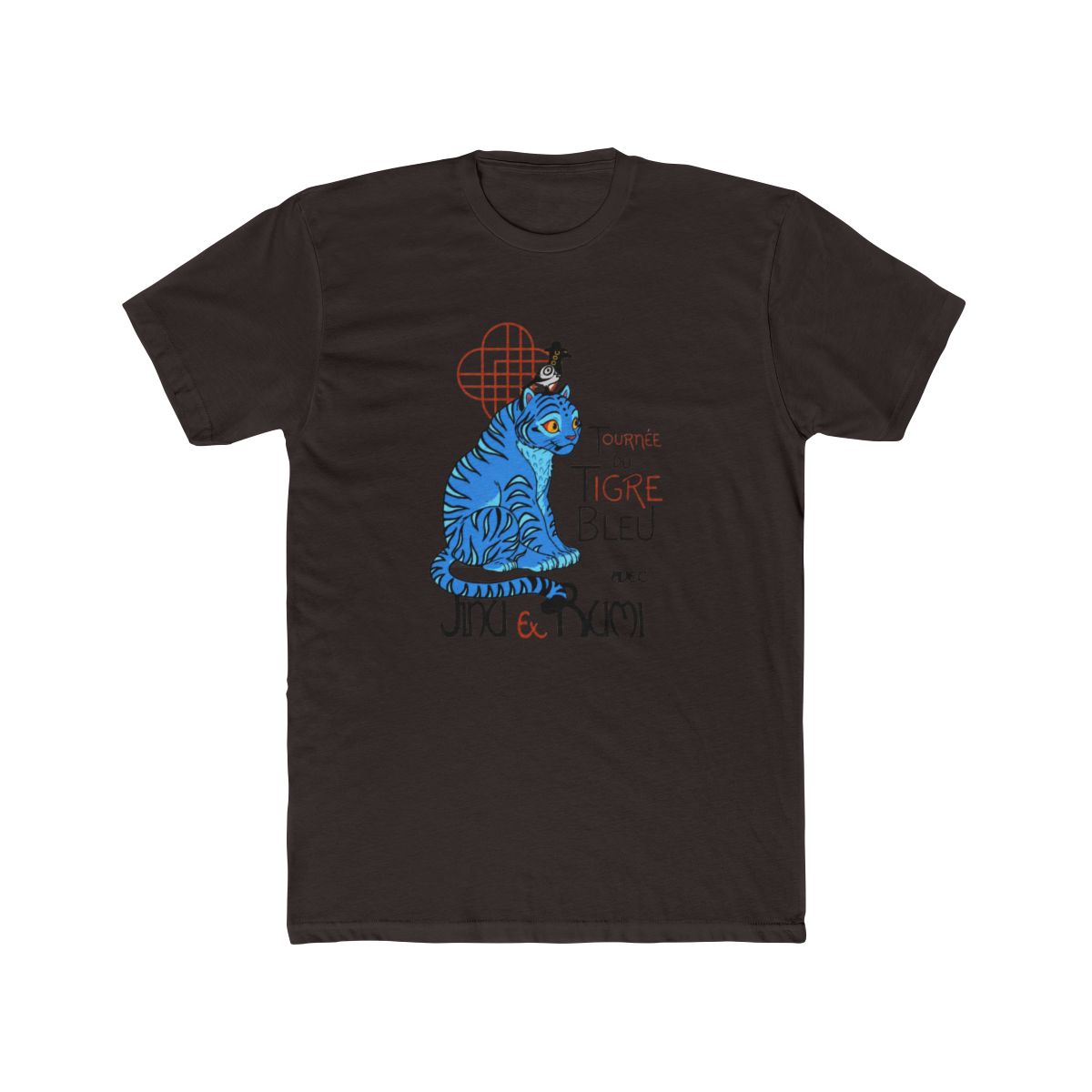 Tournee du Tigre Bleu - Derpy tiger T Shirt - alternate angle 3, merchandise