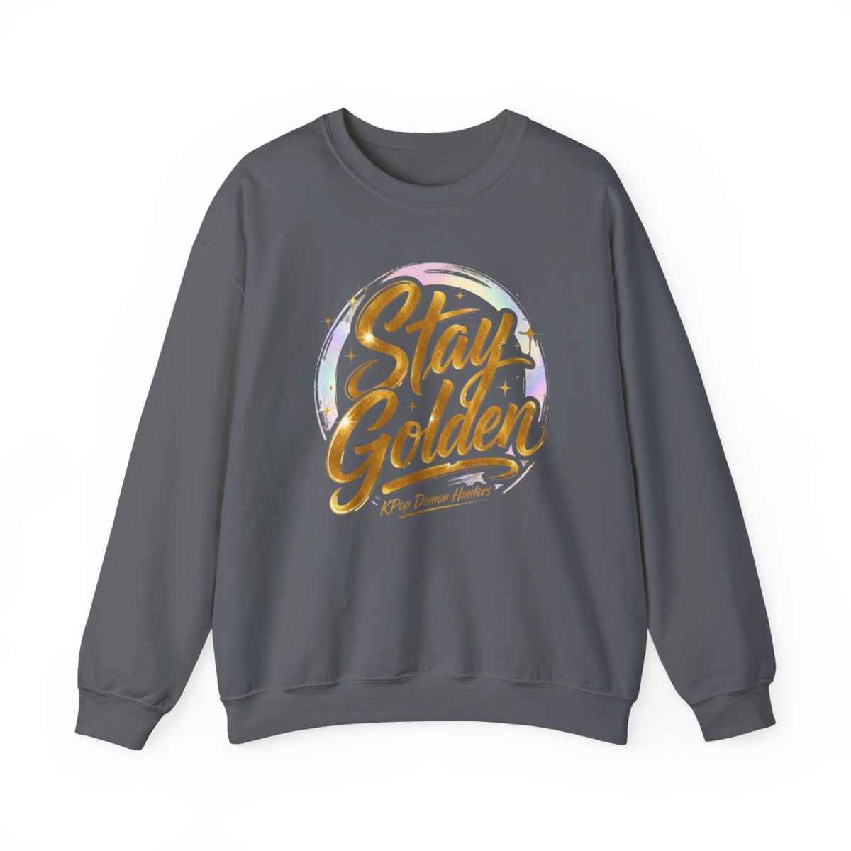 KPop Demon Hunters "Stay Golden" Crewneck - alternate angle 2, merchandise