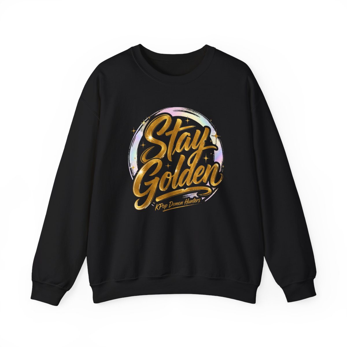 KPop Demon Hunters "Stay Golden" Crewneck - alternate angle 3, merchandise