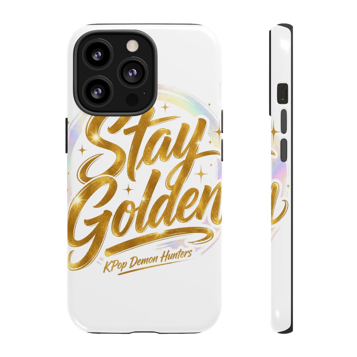 KPop Demon Hunters "Stay Golden" Phone Case - alternate angle 2, merchandise