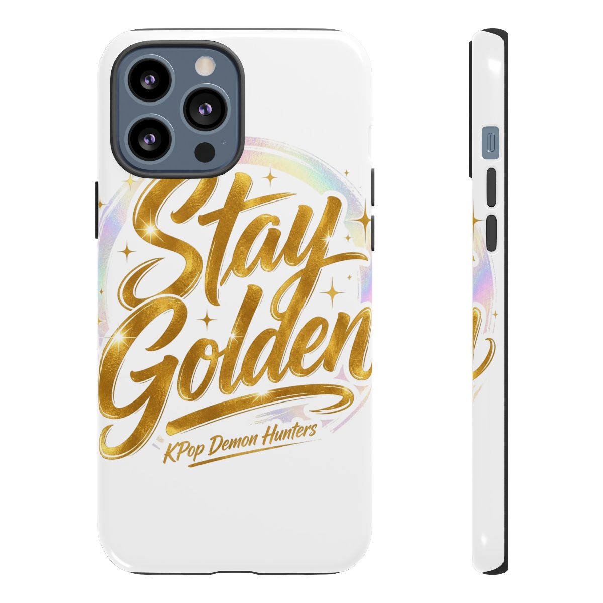KPop Demon Hunters "Stay Golden" Phone Case - alternate angle 3, merchandise