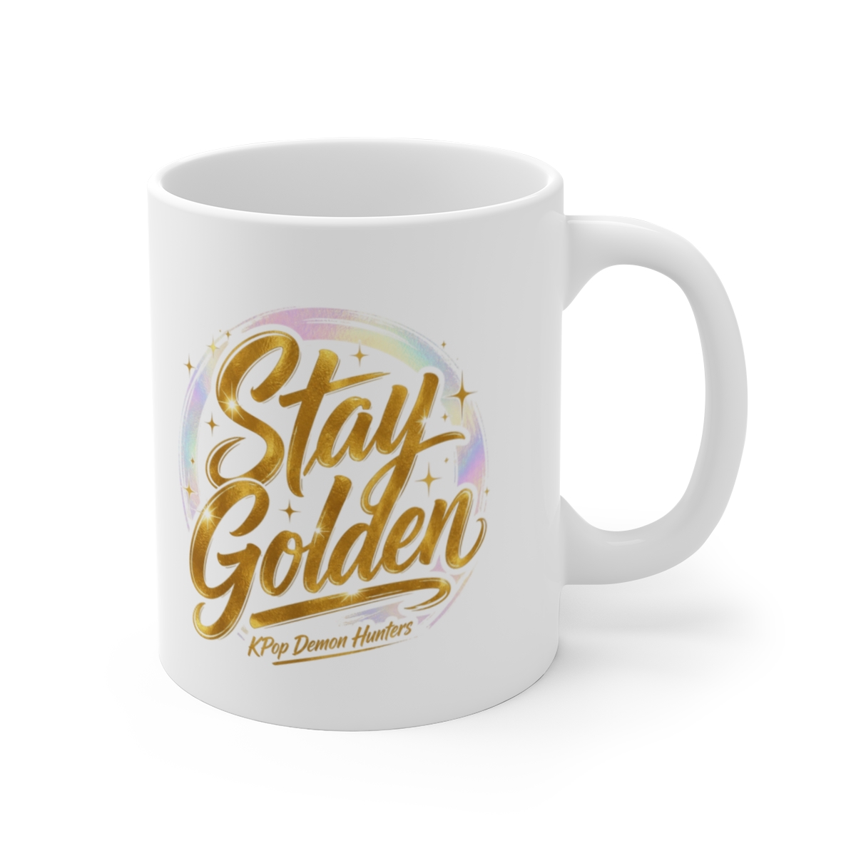 KPop Demon Hunters "Stay Golden" White Mug