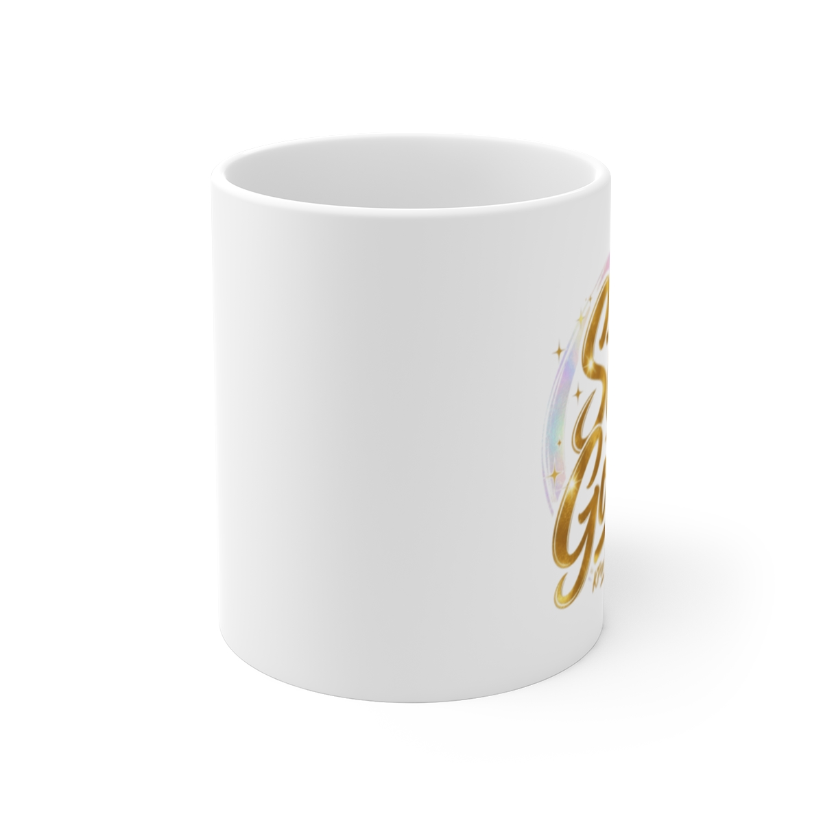 KPop Demon Hunters "Stay Golden" White Mug - alternate angle 1, merchandise