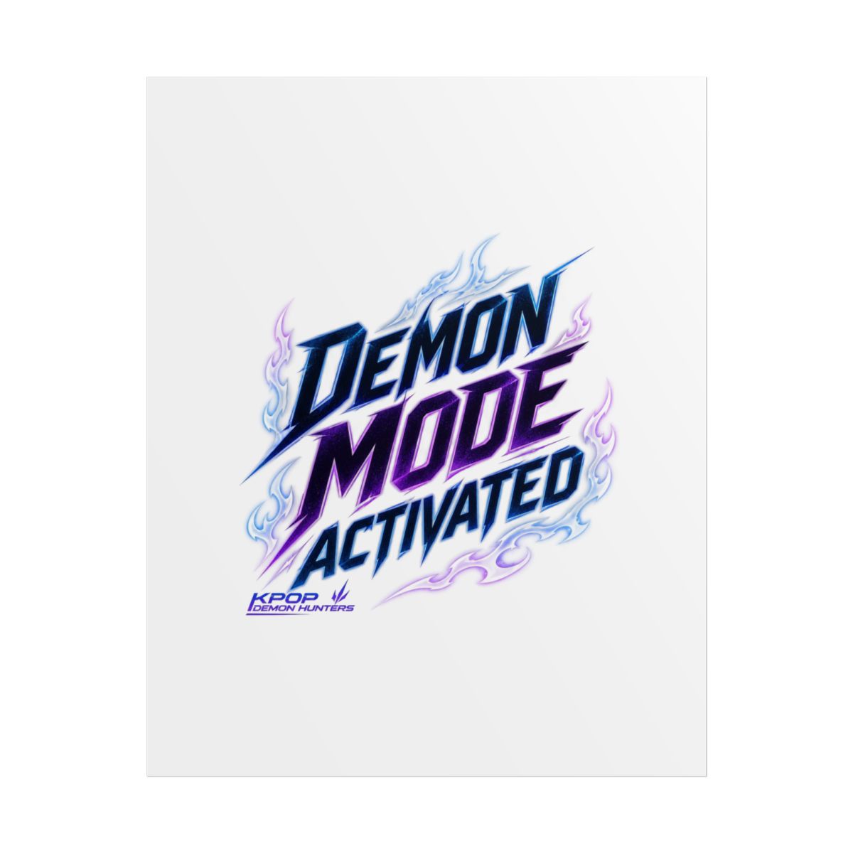 KPop Demon Hunters "Demon Mode Activated" Poster - Official Posters & Wall Art merchandise