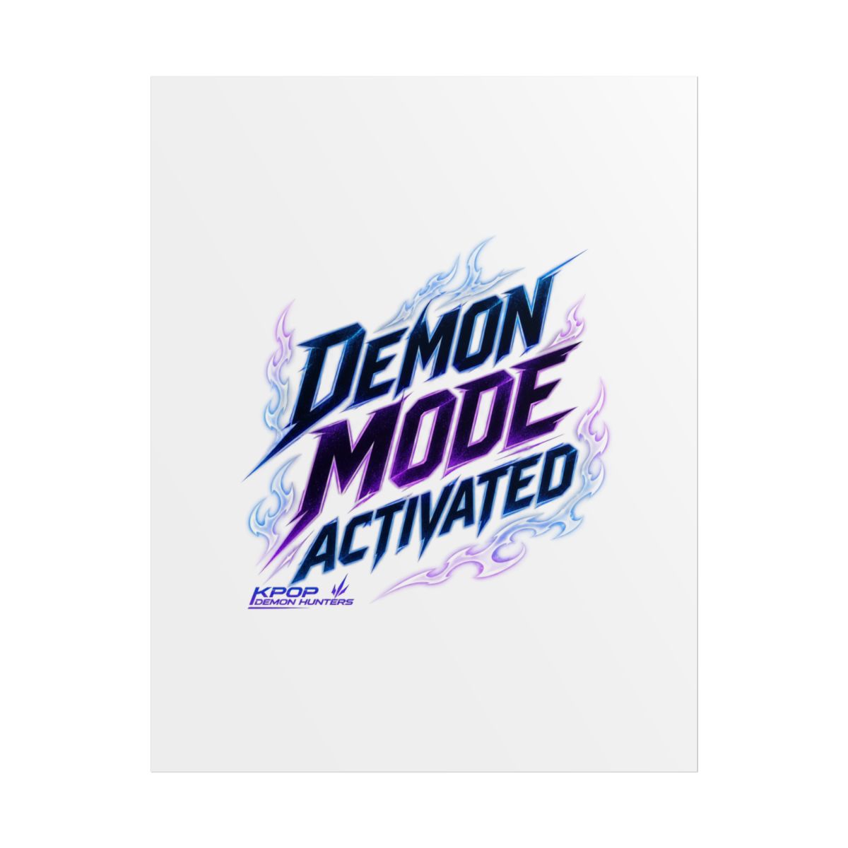 KPop Demon Hunters "Demon Mode Activated" Poster - alternate angle 1, merchandise