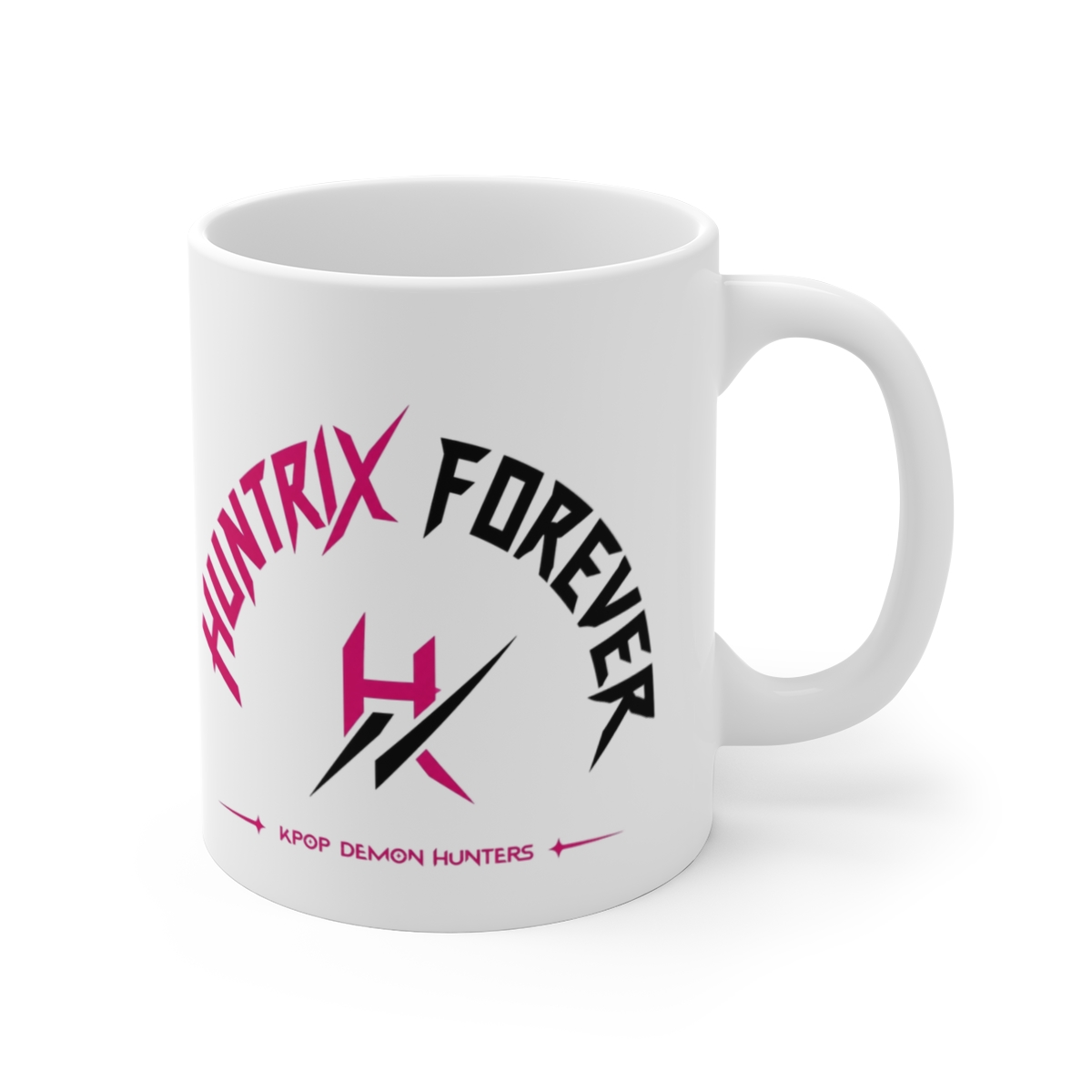 KPop Demon Hunters "Huntrix Forever" White Mug