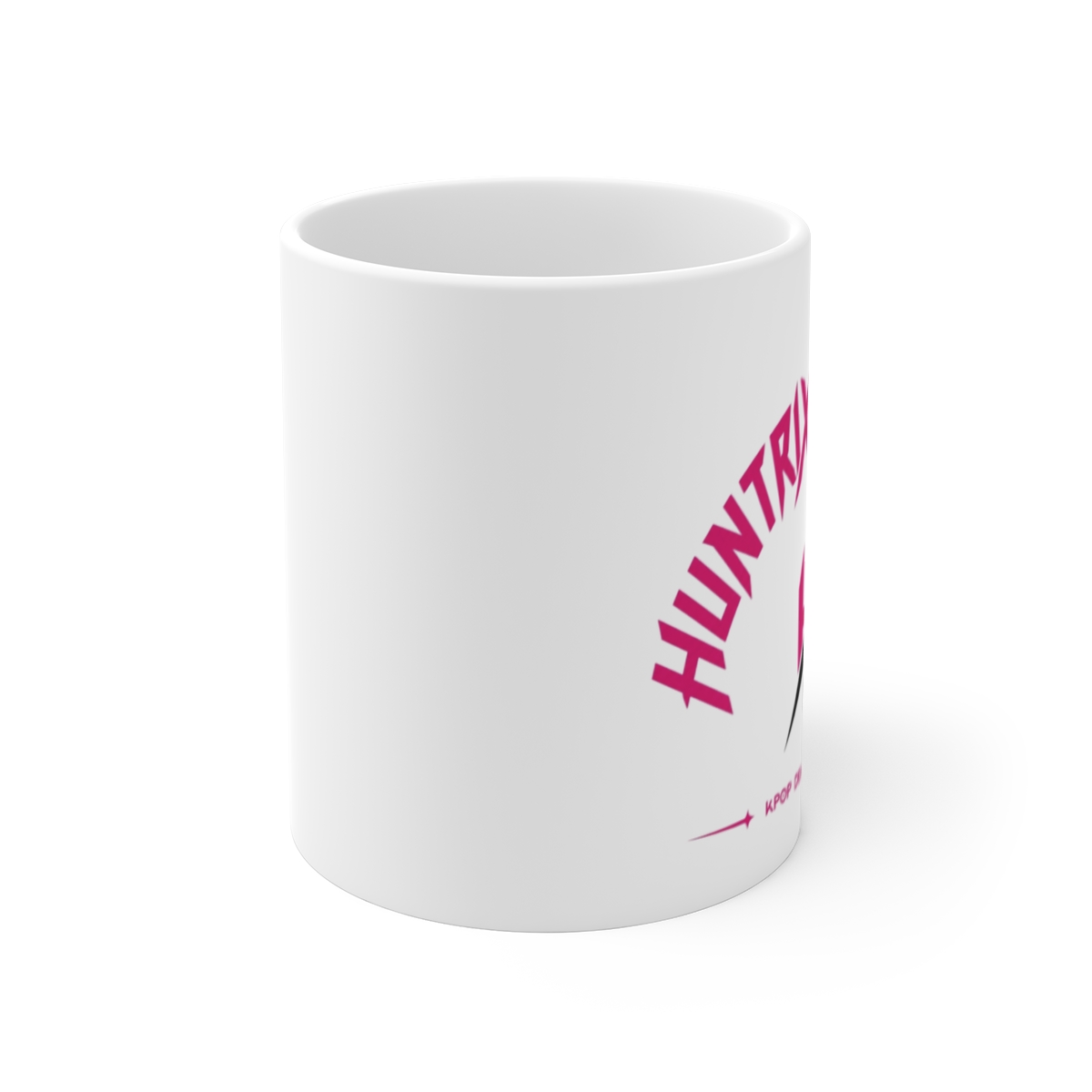 KPop Demon Hunters "Huntrix Forever" White Mug - alternate angle 1, merchandise