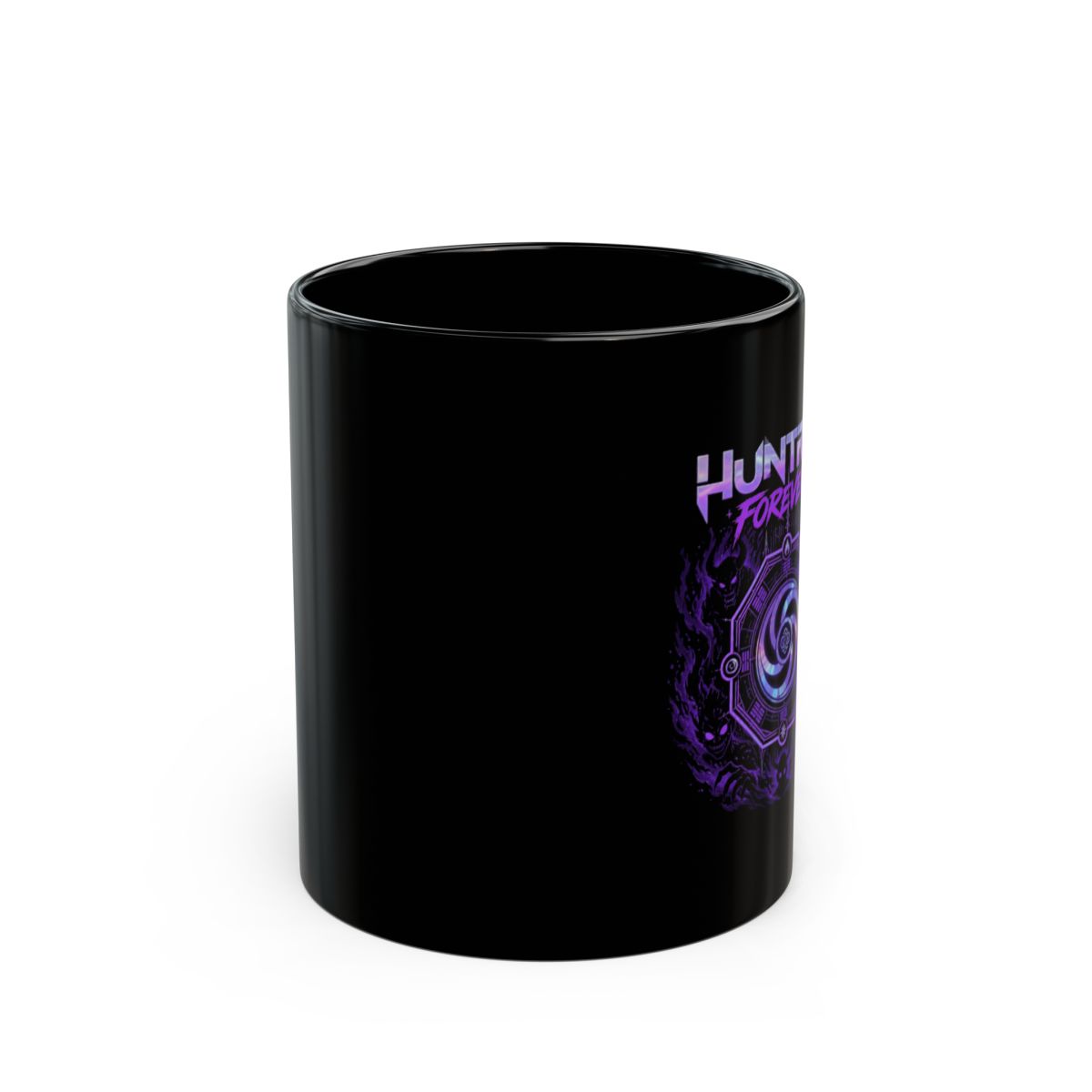 KPop Demon Hunters "Huntrix Forever" Black Mug - alternate angle 1, merchandise