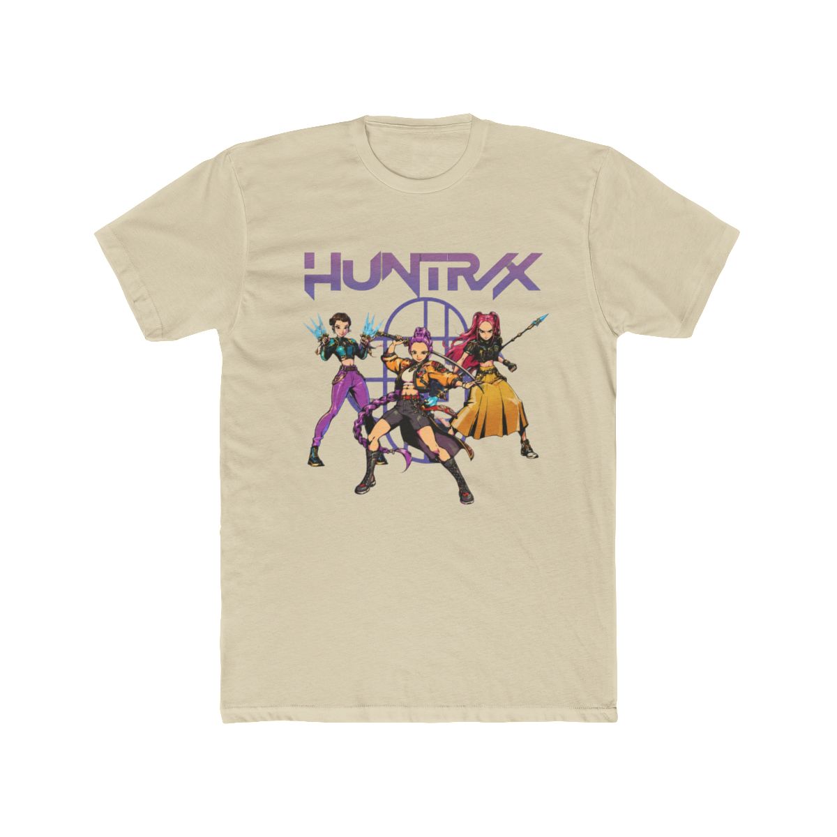 Huntrix Demon Hunters Comic style T Shirt | KPop Demon Hunters - alternate angle 5, merchandise