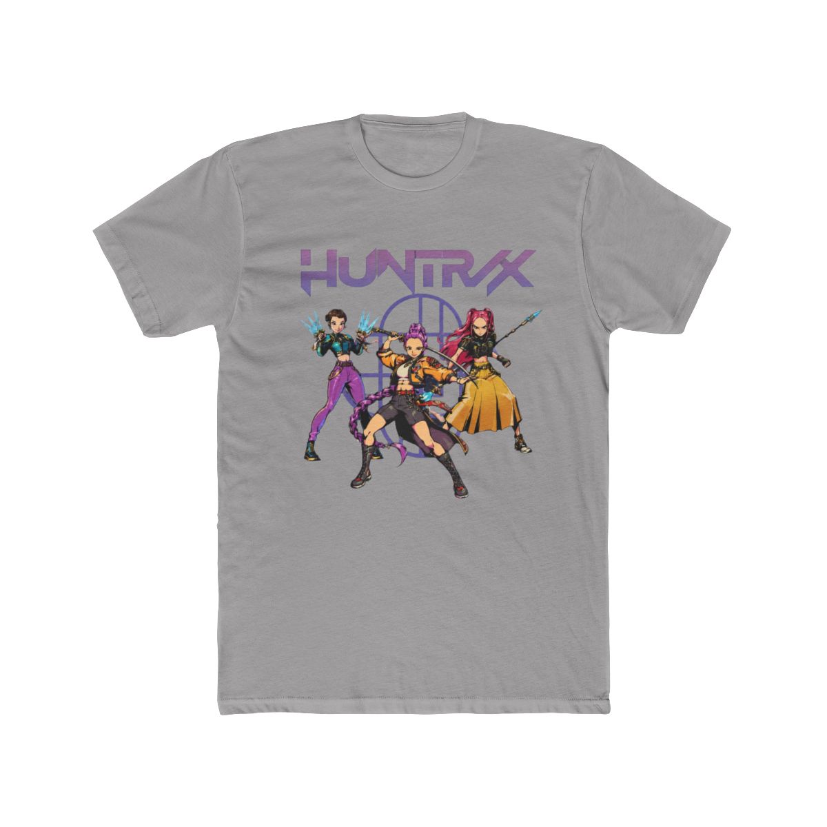 Huntrix Demon Hunters Comic style T Shirt | KPop Demon Hunters - alternate angle 2, merchandise