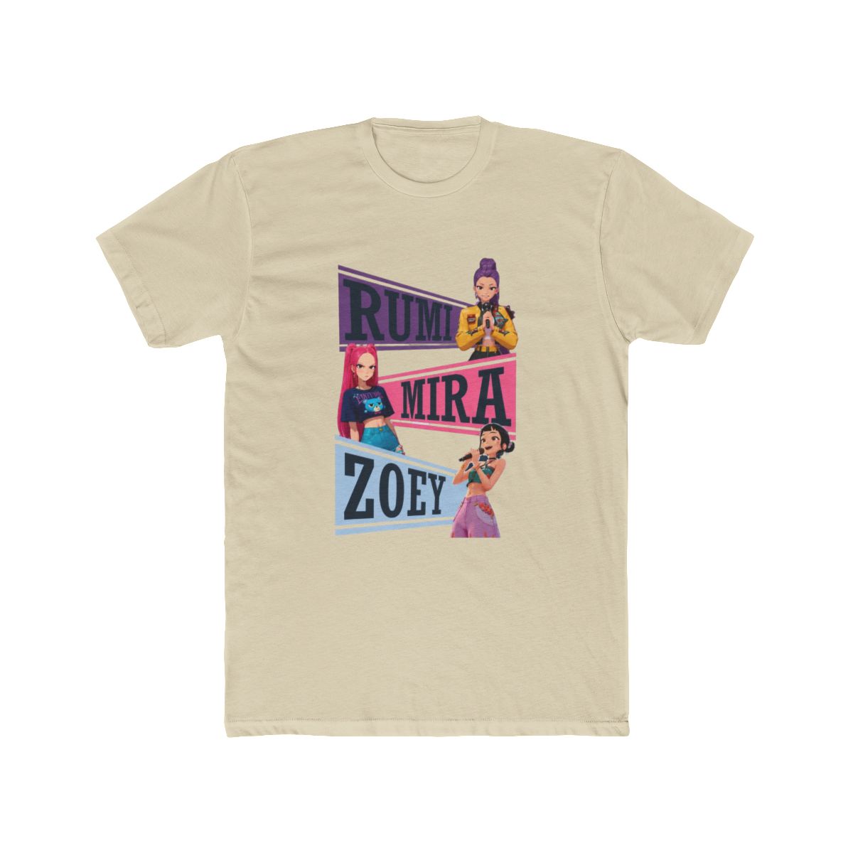 Kpop Huntrix - Rumi Mira Zoey T Shirt | KPop Demon Hunters - alternate angle 5, merchandise