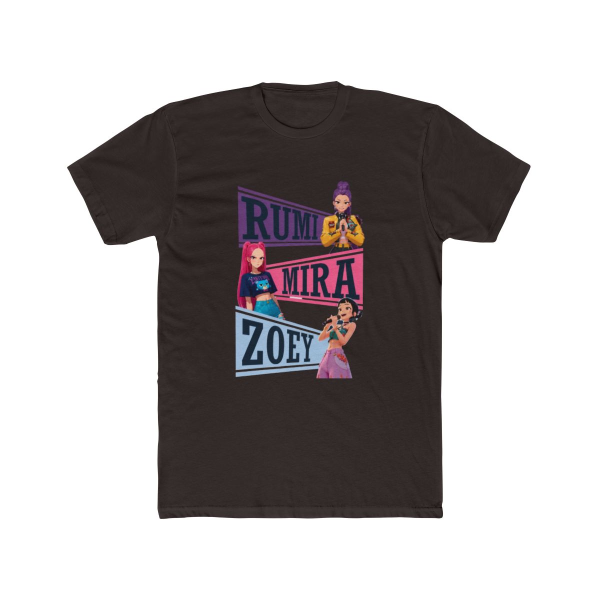 Kpop Huntrix - Rumi Mira Zoey T Shirt | KPop Demon Hunters - alternate angle 3, merchandise