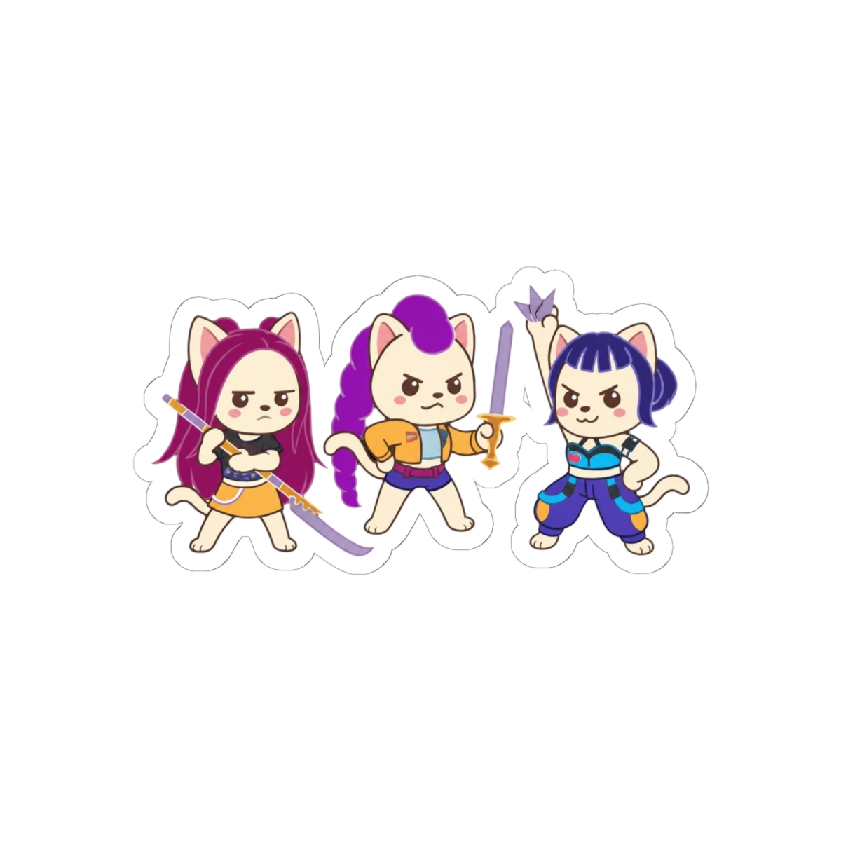 Kitty Pop Demon Hunters Sticker | KPop Demon Hunters