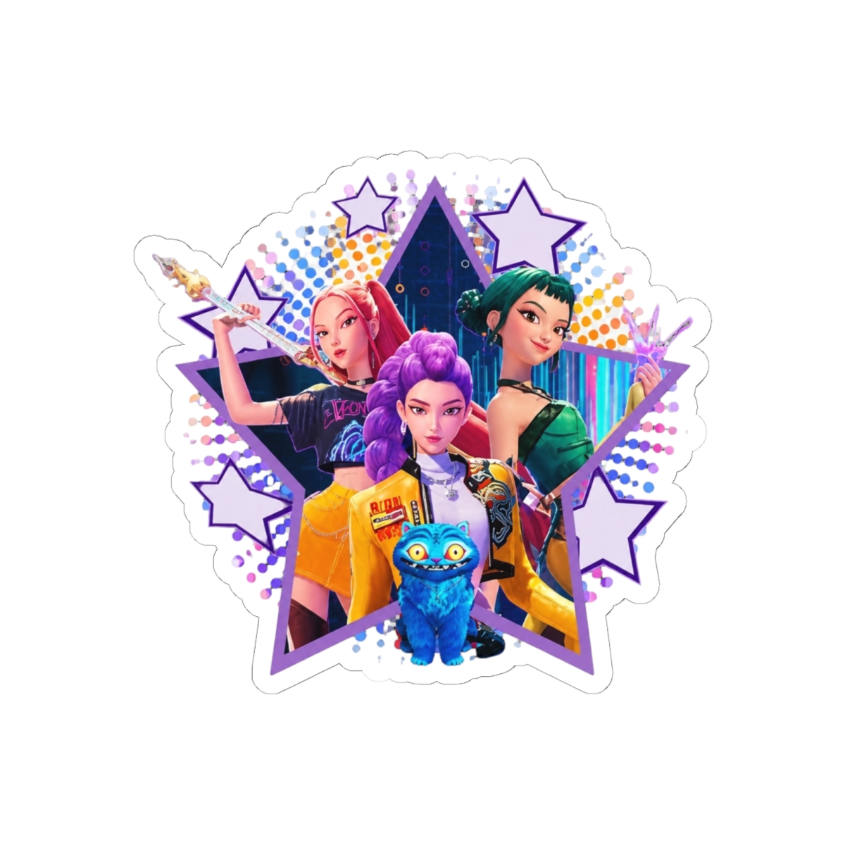 VINTAGE KPOP DEMON HUNTERS Sticker