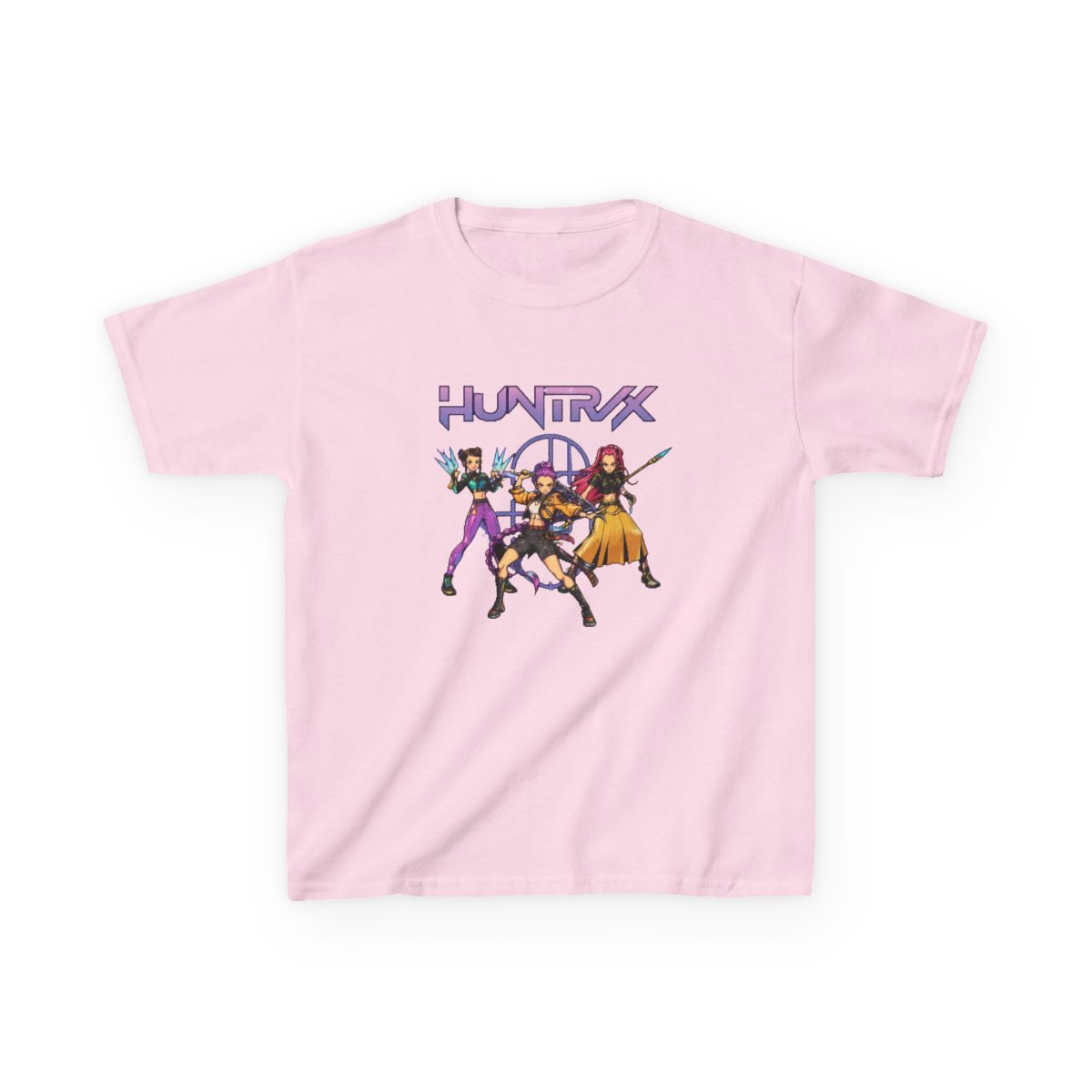 Huntrix Demon Hunters Comic style Kids T-Shirt | KPop Demon Hunters - Official T-Shirts merchandise