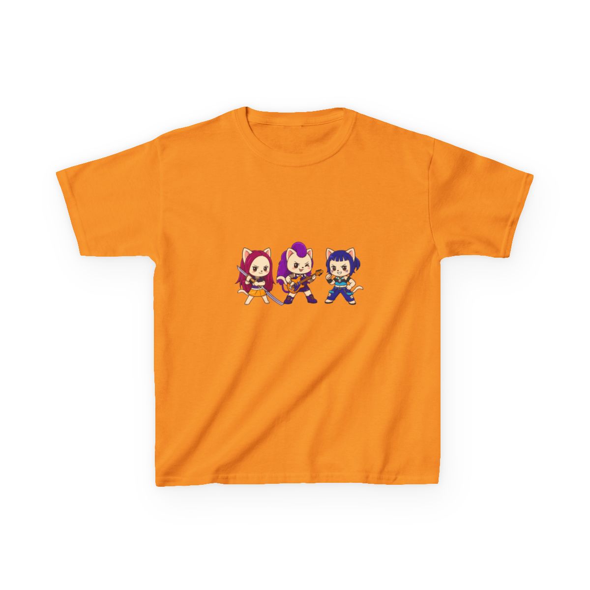 Kitty Pop Demon Hunters Kids T-Shirt | KPop Demon Hunters - alternate angle 2, merchandise