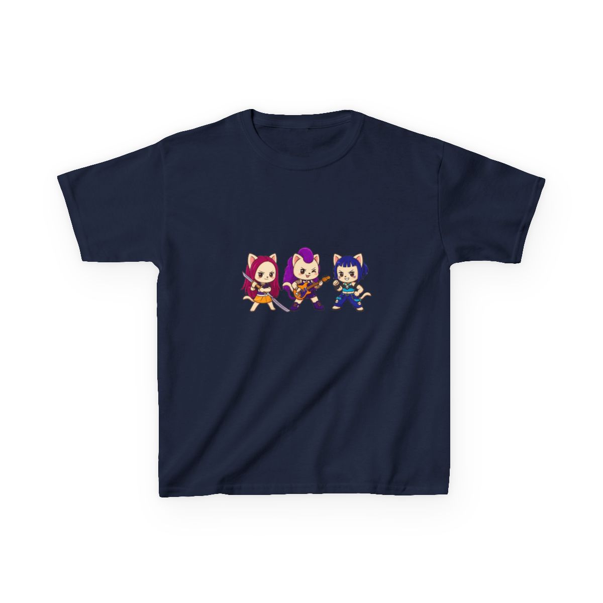 Kitty Pop Demon Hunters Kids T-Shirt | KPop Demon Hunters - alternate angle 3, merchandise