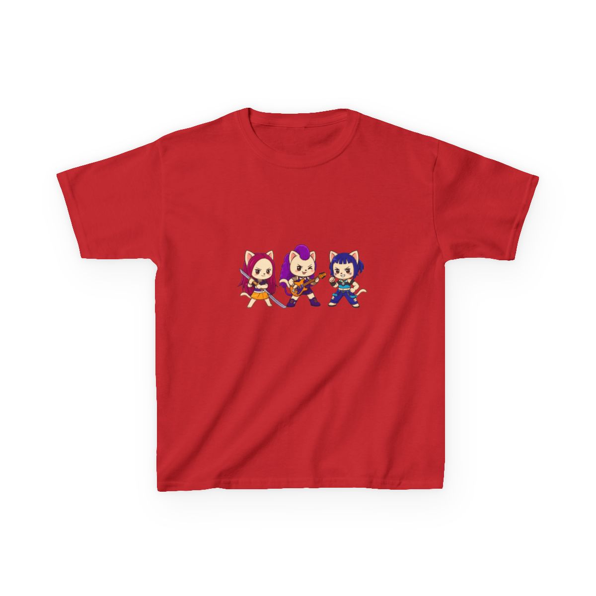 Kitty Pop Demon Hunters Kids T-Shirt | KPop Demon Hunters - alternate angle 4, merchandise