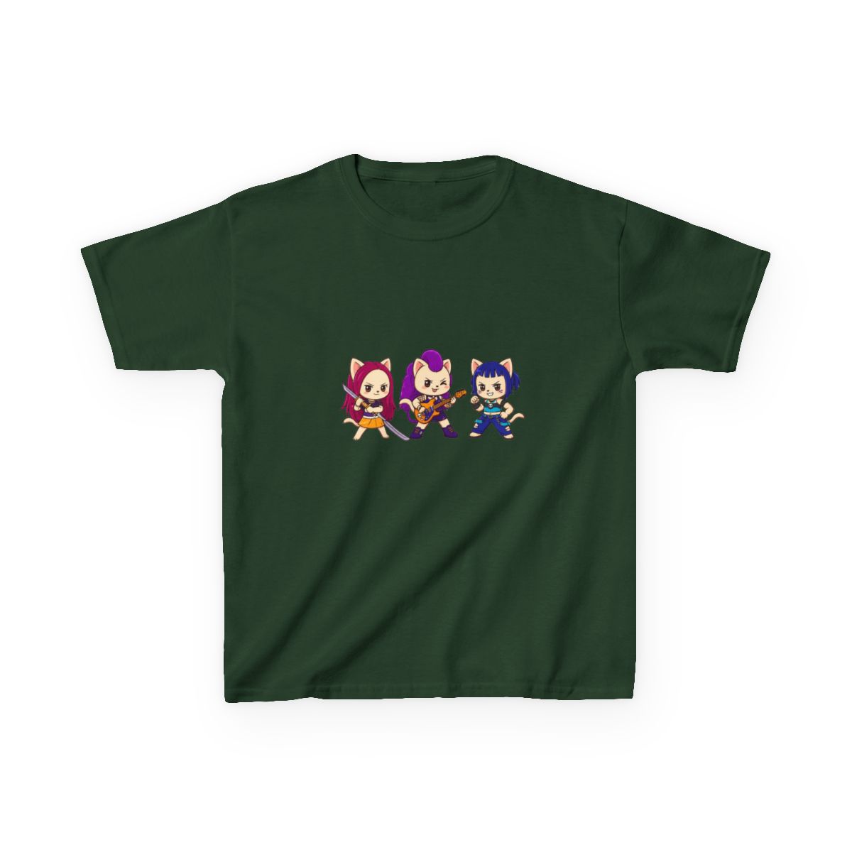 Kitty Pop Demon Hunters Kids T-Shirt | KPop Demon Hunters - alternate angle 4, merchandise