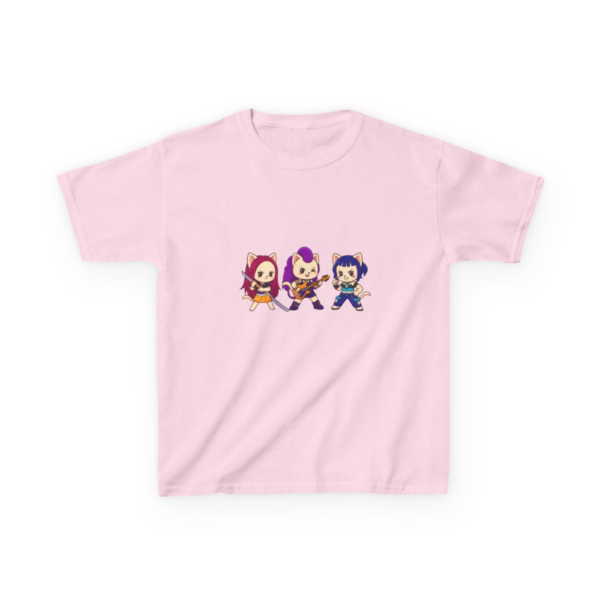 Kitty Pop Demon Hunters Kids T-Shirt | KPop Demon Hunters - alternate angle 5, merchandise