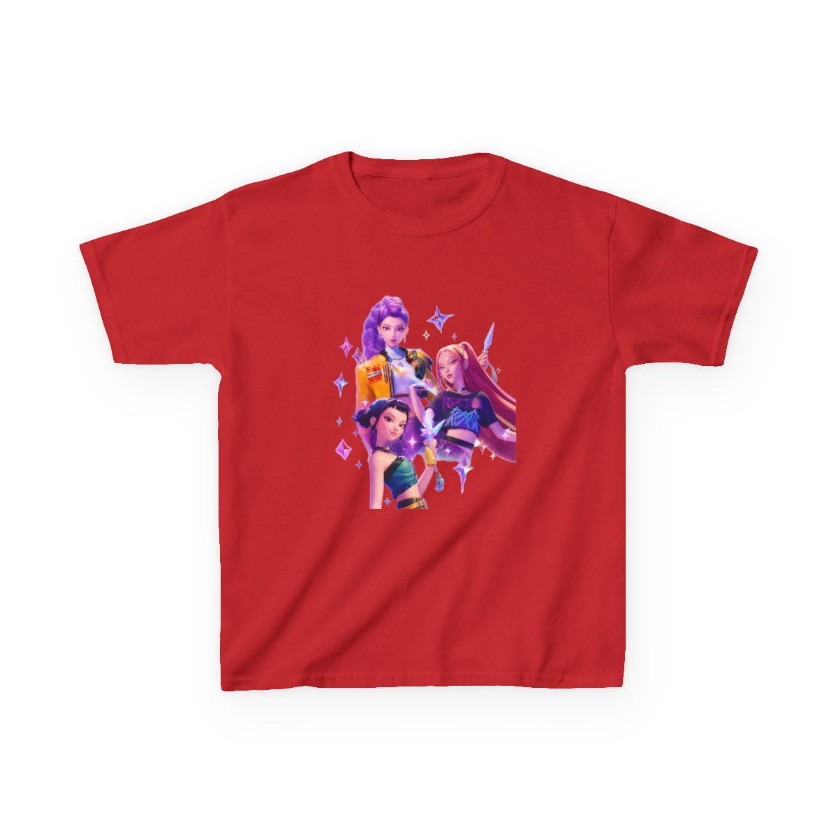 The Huntrix Kpop Demon Hunters Kids T-Shirt - alternate angle 5, merchandise