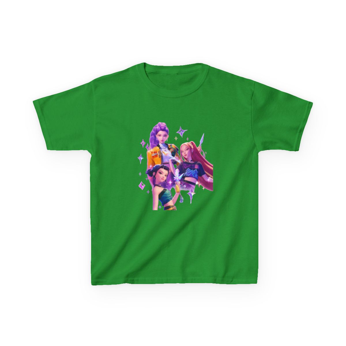 The Huntrix Kpop Demon Hunters Kids T-Shirt - alternate angle 3, merchandise