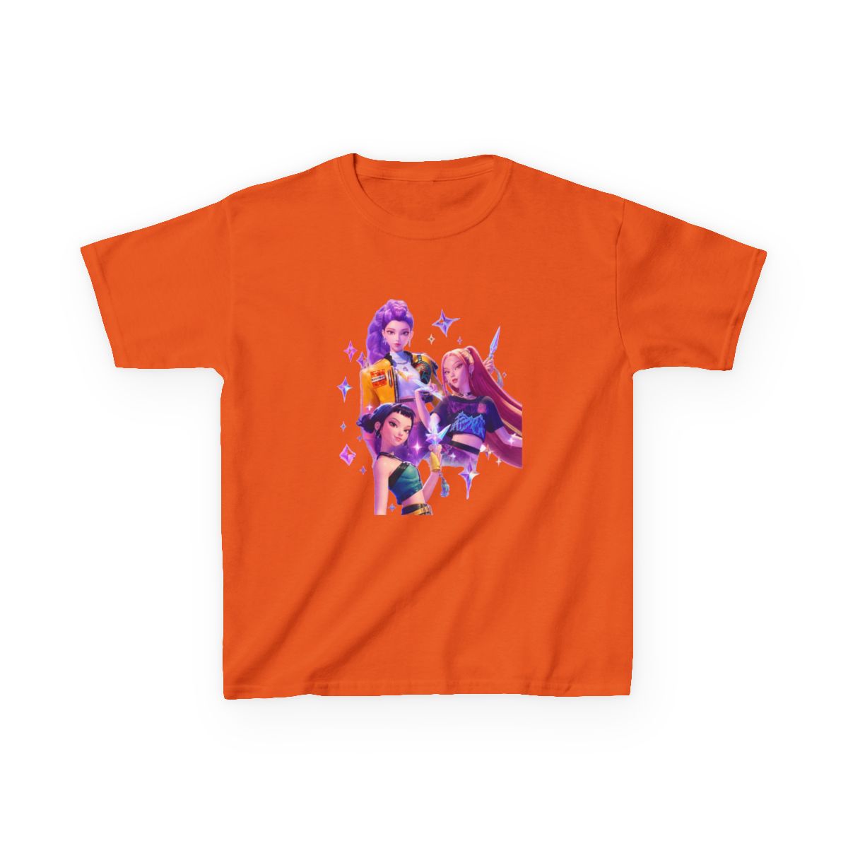 The Huntrix Kpop Demon Hunters Kids T-Shirt - alternate angle 5, merchandise