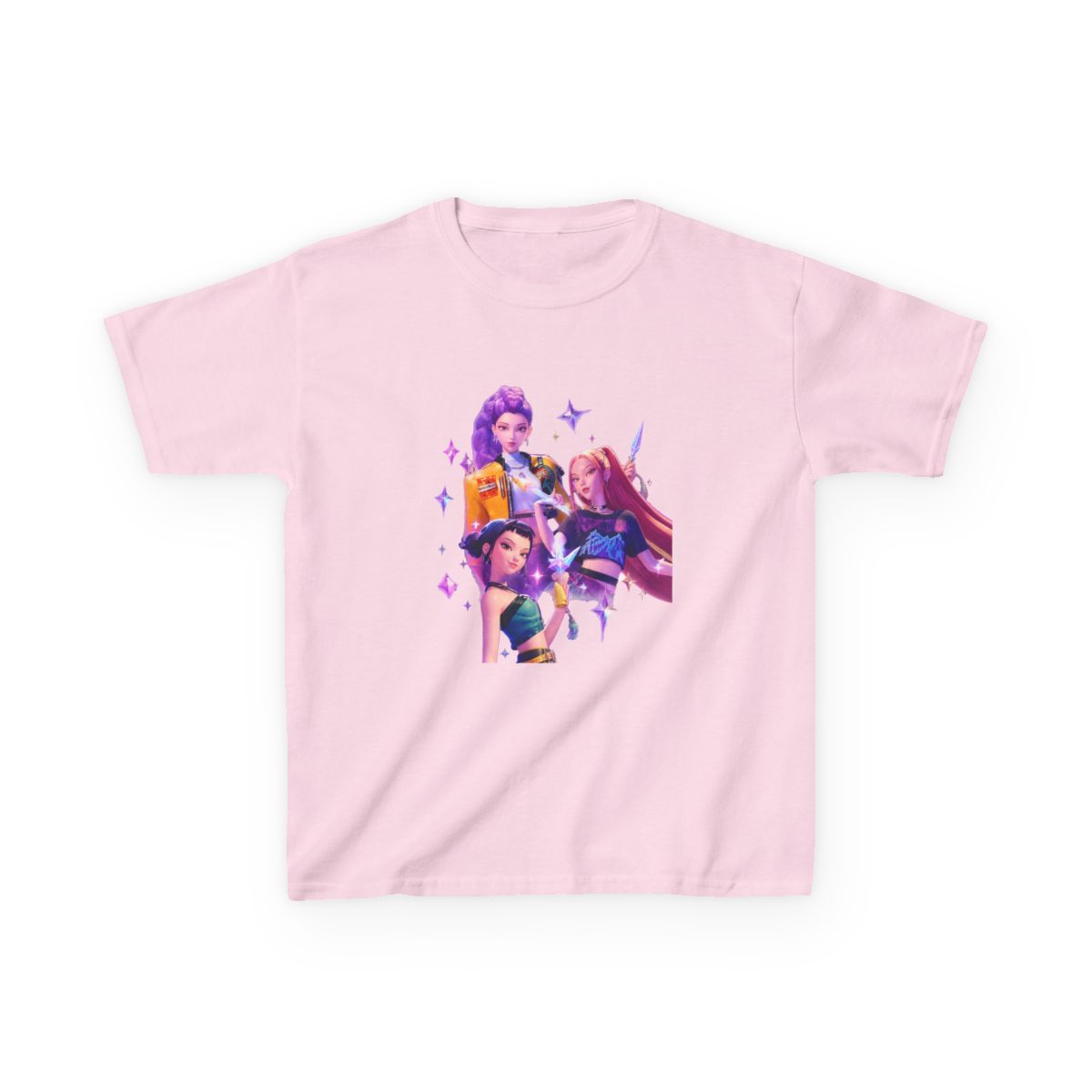 The Huntrix Kpop Demon Hunters Kids T-Shirt - alternate angle 4, merchandise