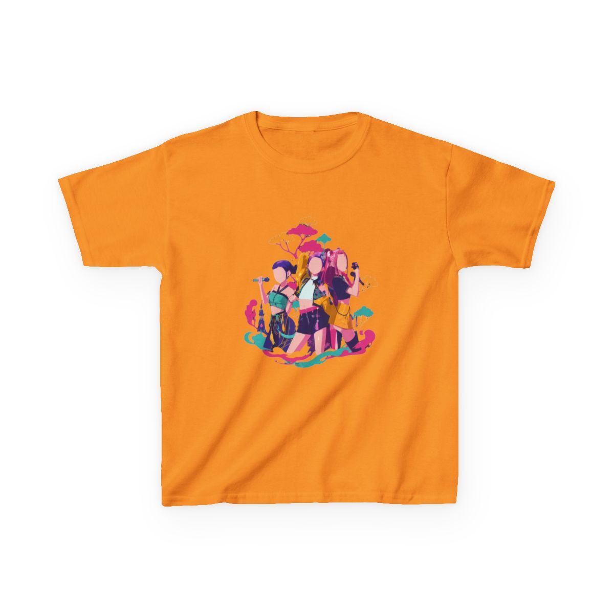 Kpop Demon hunters Huntrix Golden festival Kids T-Shirt - alternate angle 4, merchandise