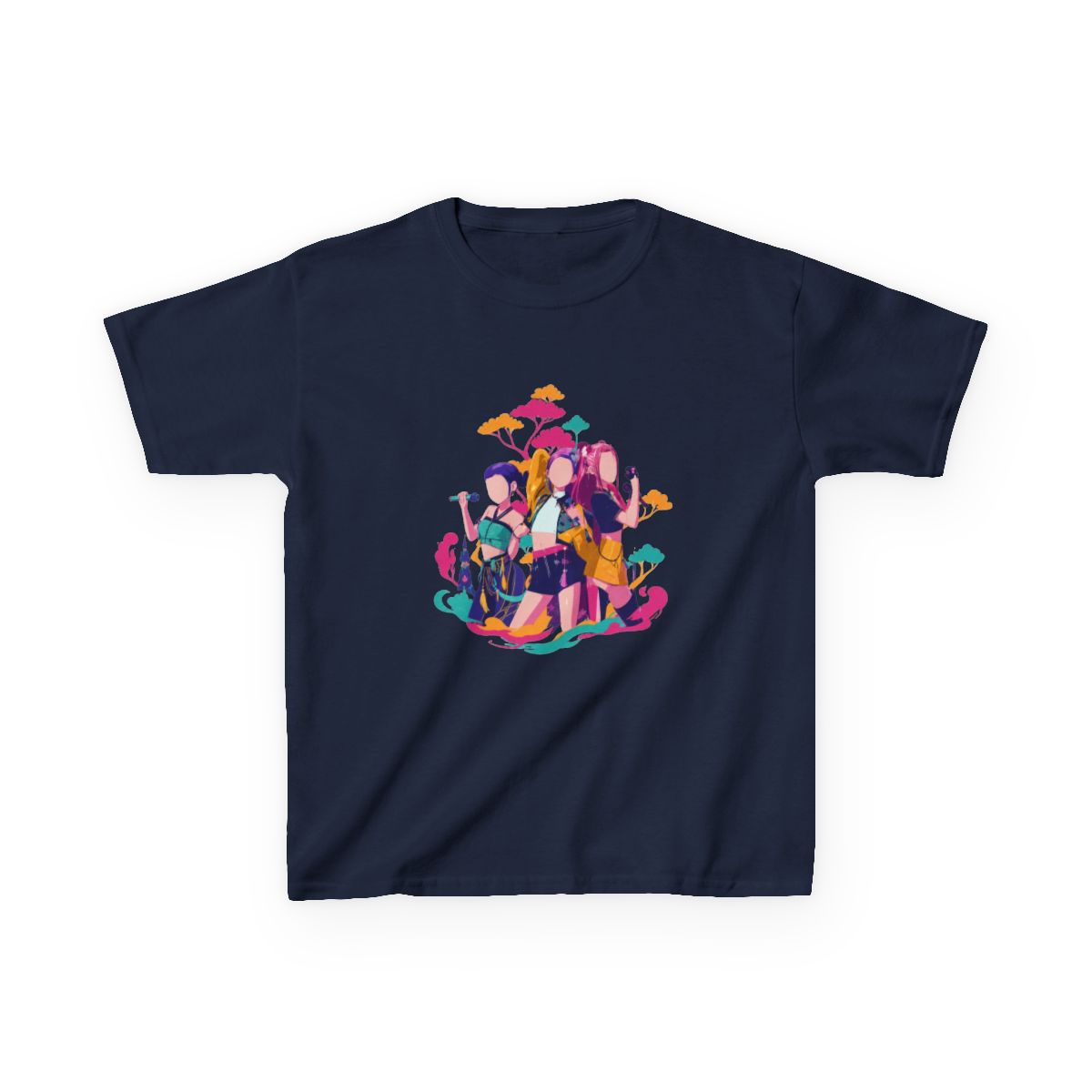 Kpop Demon hunters Huntrix Golden festival Kids T-Shirt - alternate angle 4, merchandise