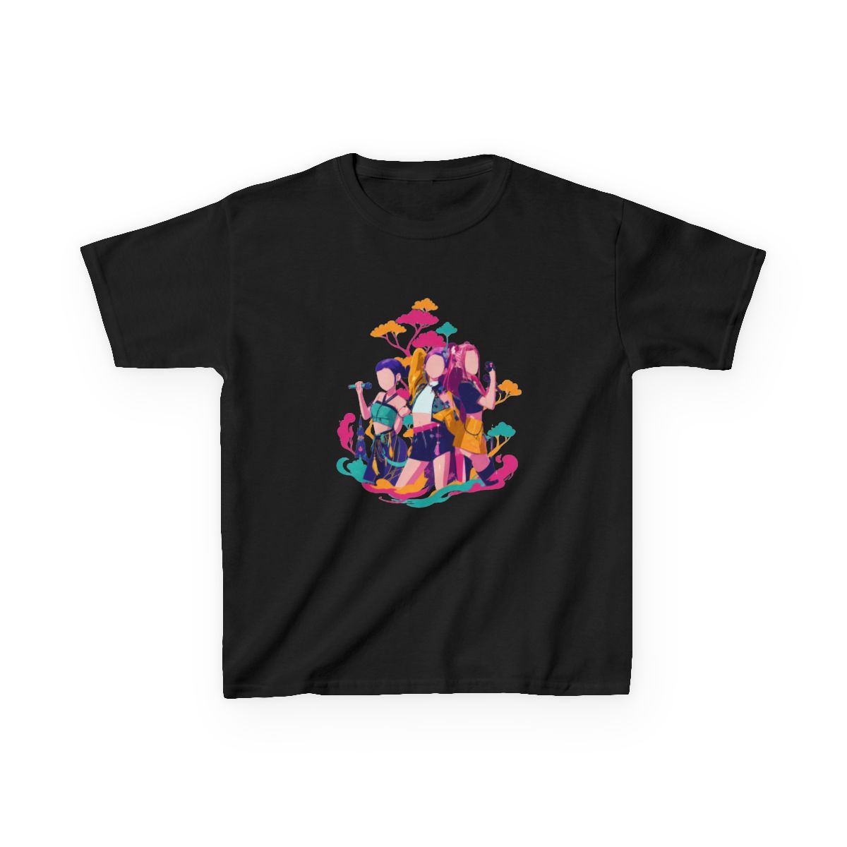 Kpop Demon hunters Huntrix Golden festival Kids T-Shirt - alternate angle 2, merchandise