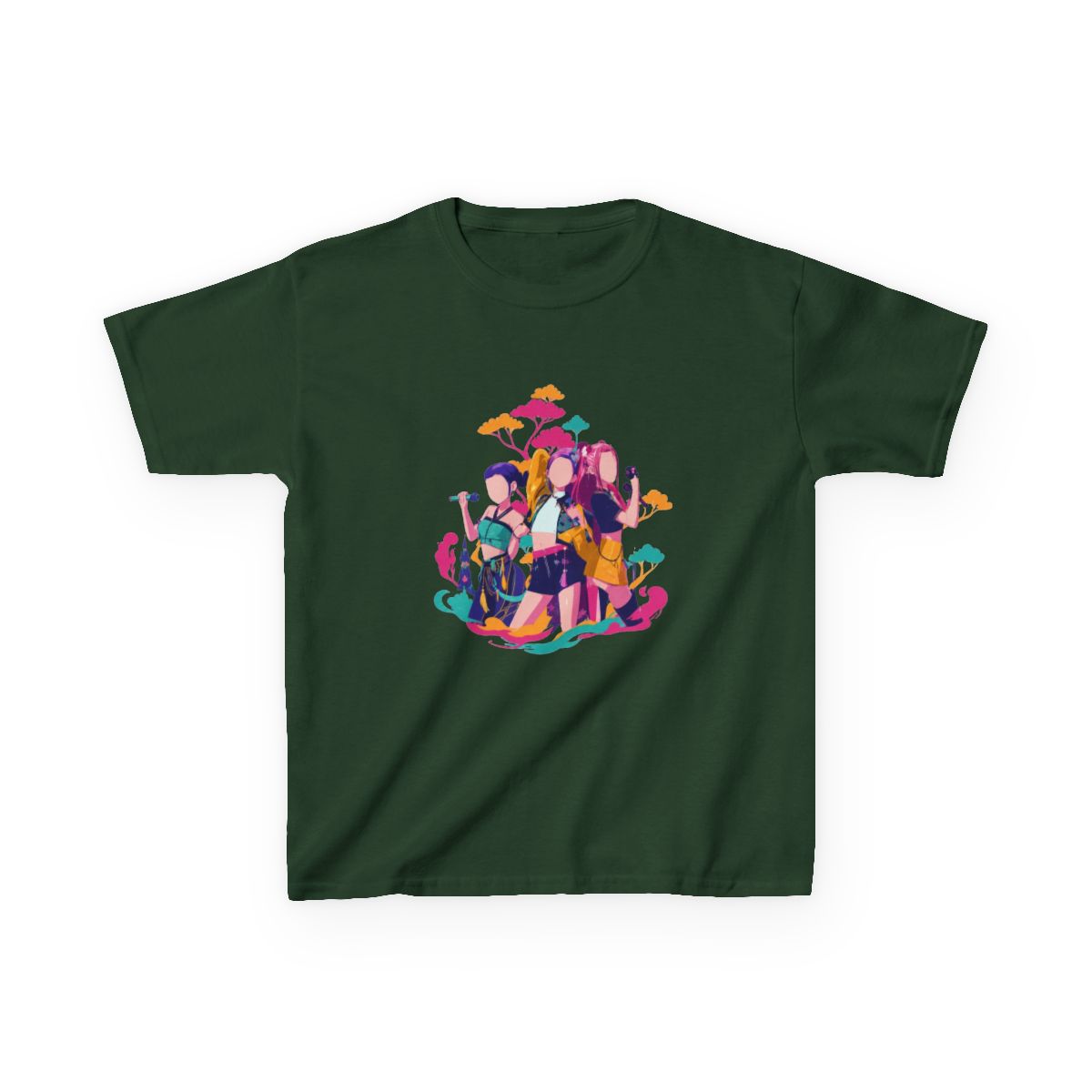 Kpop Demon hunters Huntrix Golden festival Kids T-Shirt - alternate angle 5, merchandise