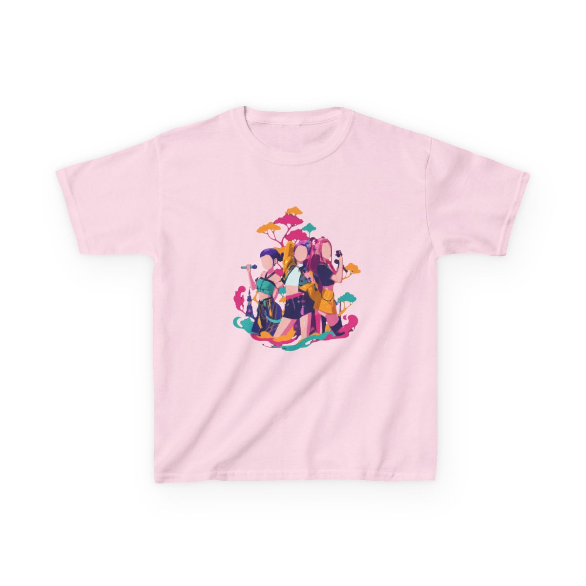 Kpop Demon hunters Huntrix Golden festival Kids T-Shirt - Official T-Shirts merchandise