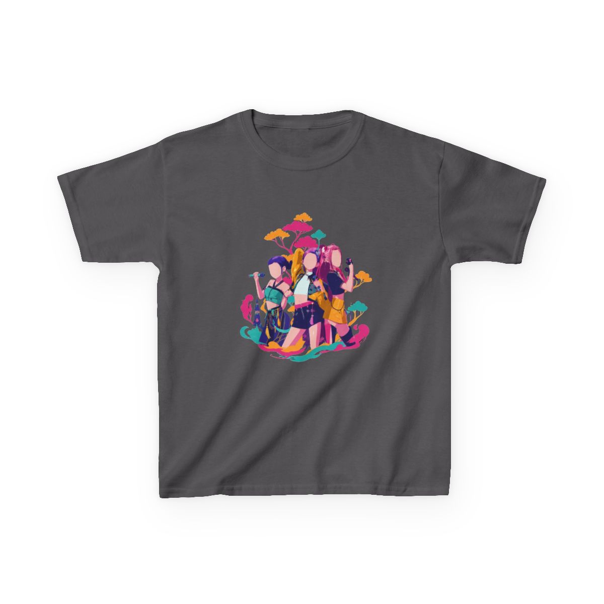 Kpop Demon hunters Huntrix Golden festival Kids T-Shirt - alternate angle 2, merchandise