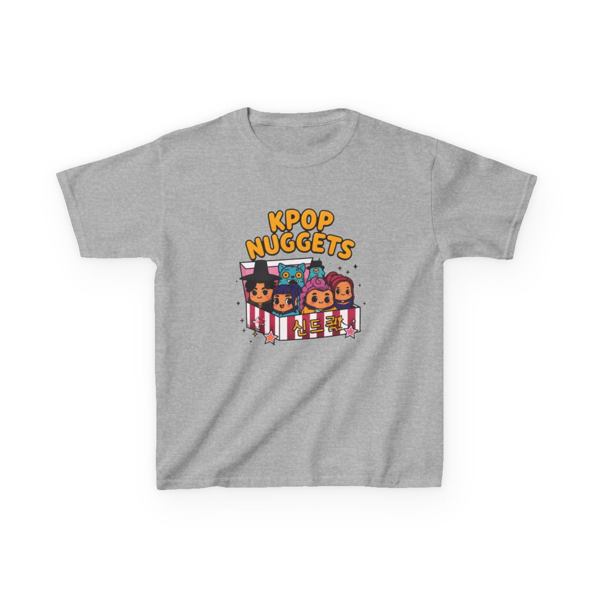 Kpop Nuggets Kids T-Shirt | KPop Demon Hunters - alternate angle 5, merchandise