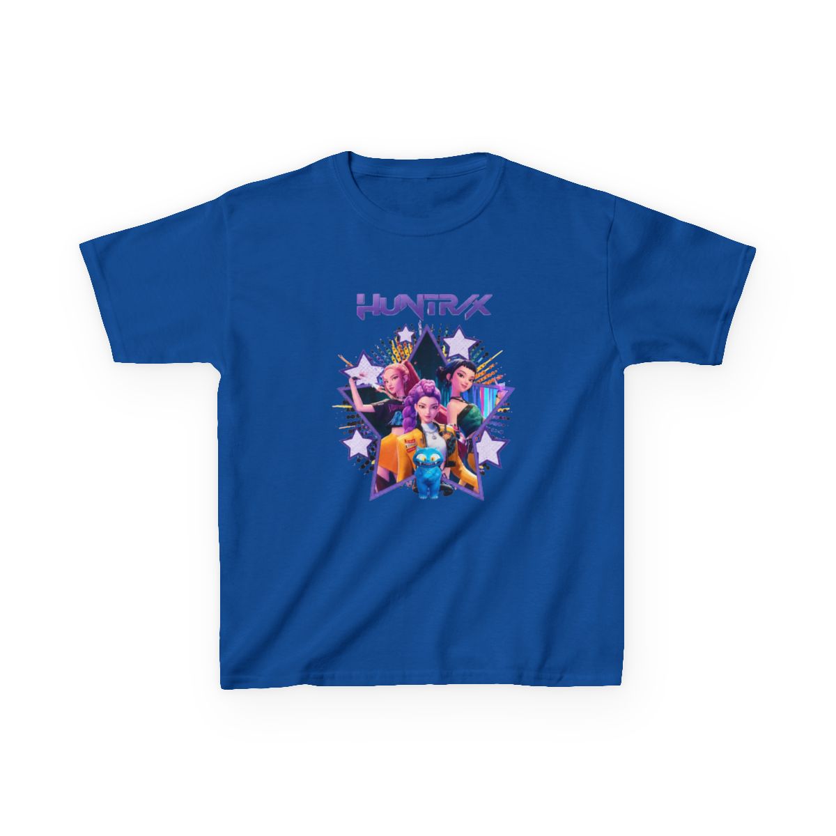 VINTAGE KPOP DEMON HUNTERS Kids T-Shirt - alternate angle 2, merchandise