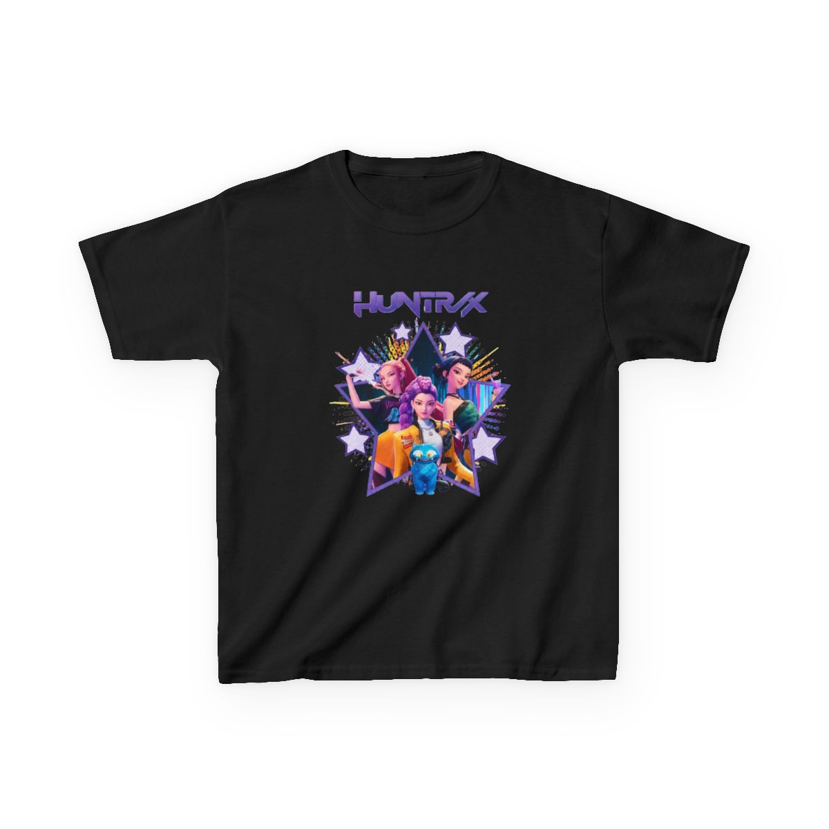 VINTAGE KPOP DEMON HUNTERS Kids T-Shirt - alternate angle 5, merchandise