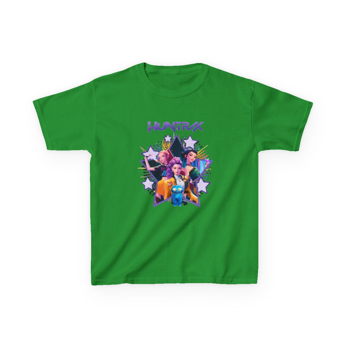 VINTAGE KPOP DEMON HUNTERS Kids T-Shirt - alternate angle 2, merchandise
