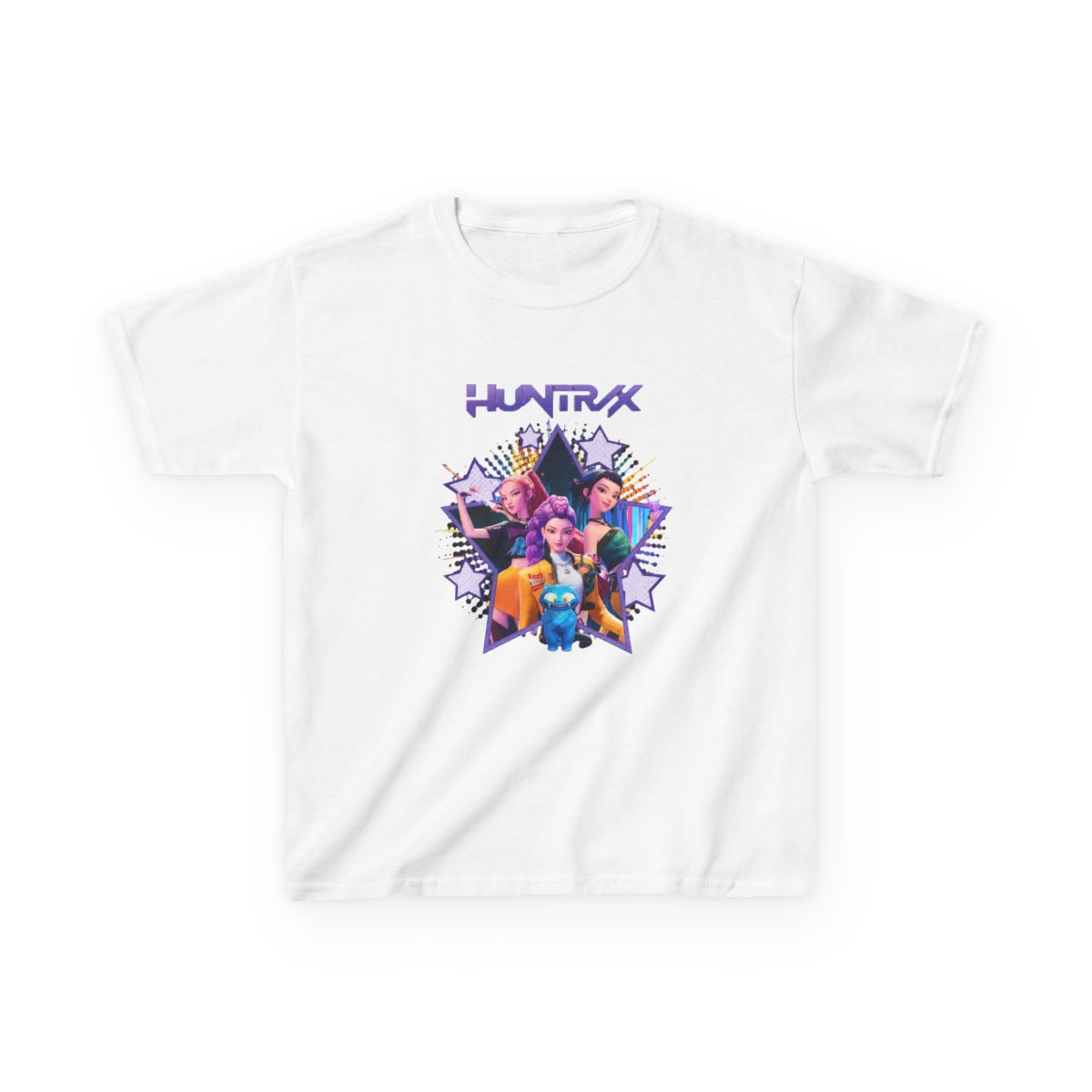 VINTAGE KPOP DEMON HUNTERS Kids T-Shirt - alternate angle 5, merchandise