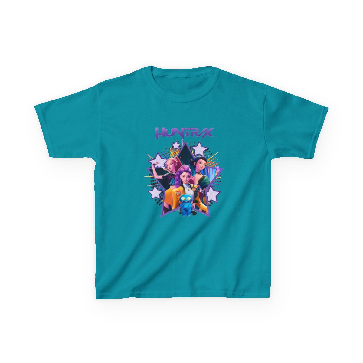 VINTAGE KPOP DEMON HUNTERS Kids T-Shirt - alternate angle 4, merchandise