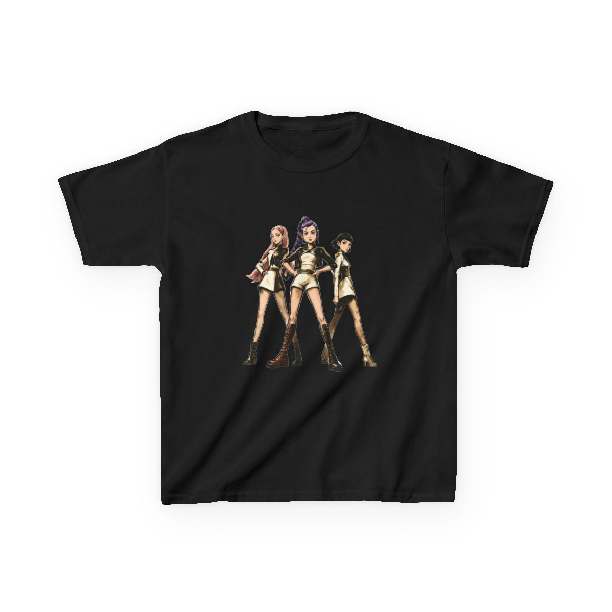 the three kpop hunters sumi e Kids T-Shirt | KPop Demon Hunters - alternate angle 2, merchandise