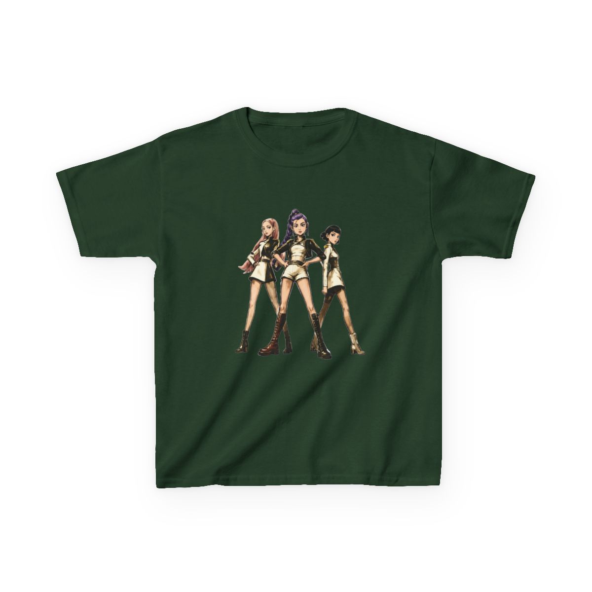 the three kpop hunters sumi e Kids T-Shirt | KPop Demon Hunters - alternate angle 2, merchandise