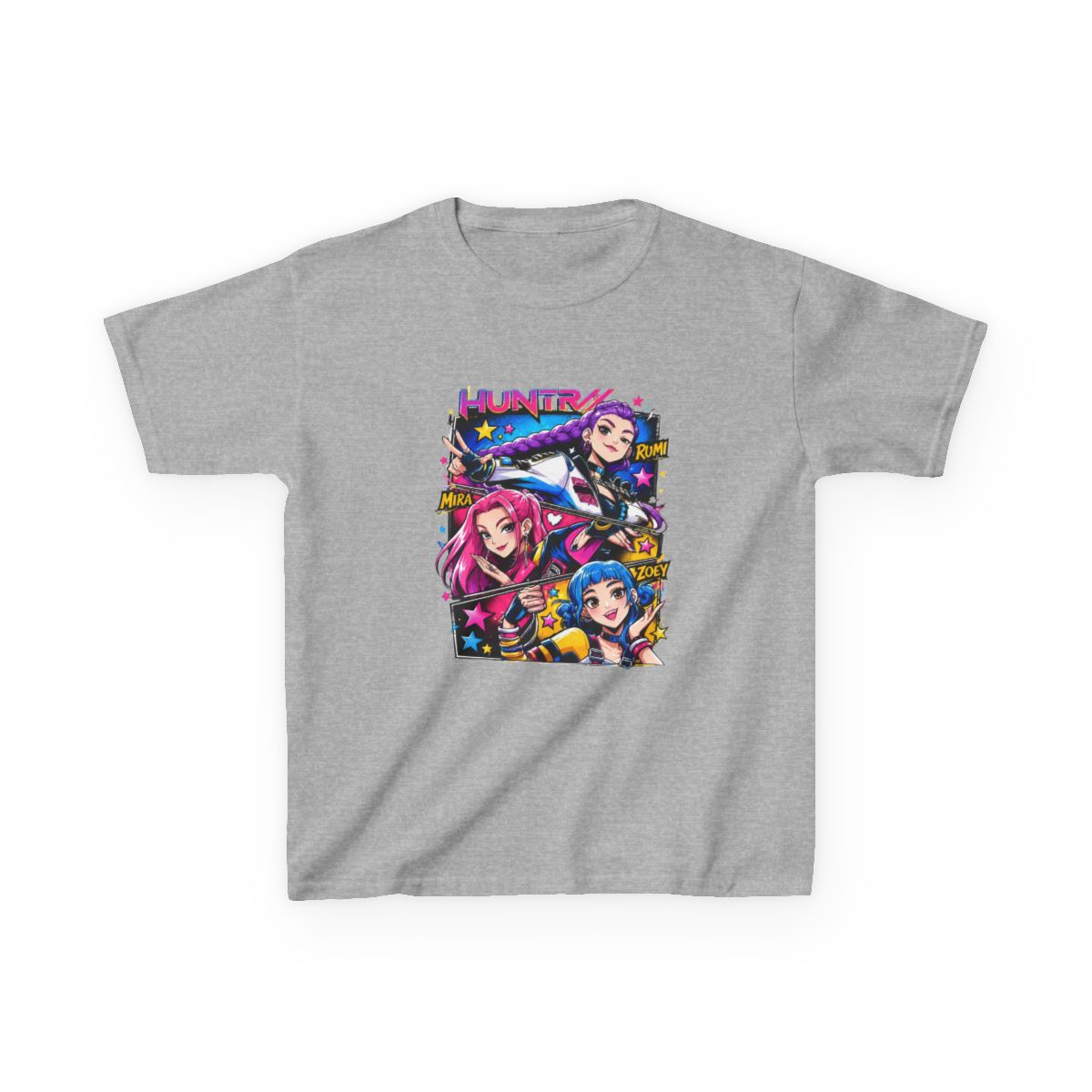 Huntrix - KPop Demon Hunters Kids T-Shirt - alternate angle 2, merchandise