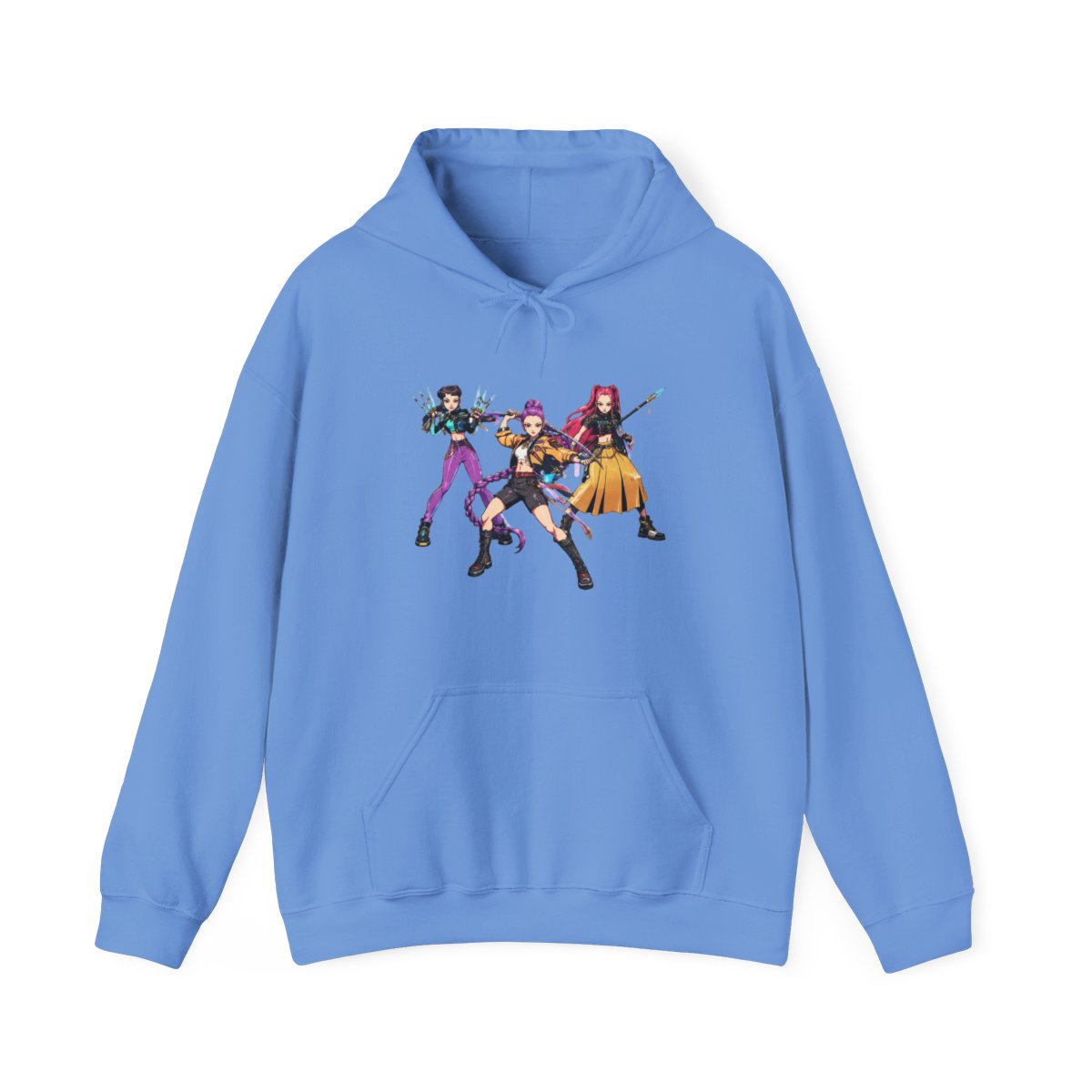 Huntrix Demon Hunters Comic style Hoodie | KPop Demon Hunters - alternate angle 4, merchandise