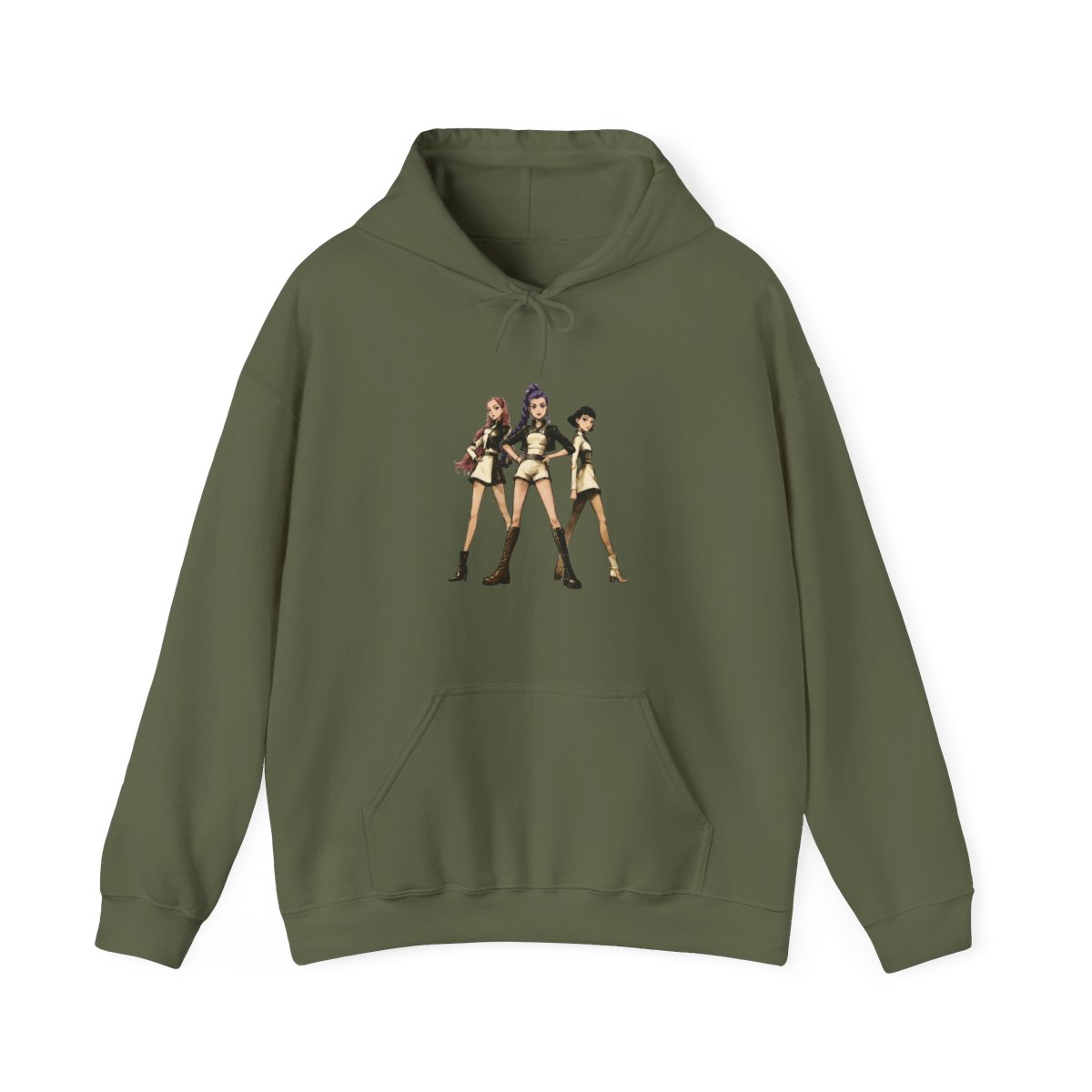 the three kpop hunters sumi e Hoodie | KPop Demon Hunters - alternate angle 2, merchandise