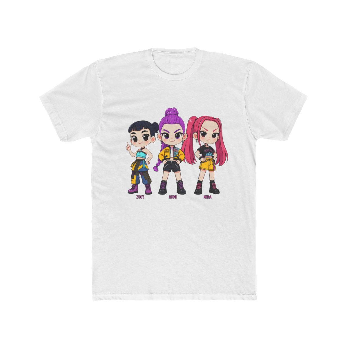 Kpop Demon Hunters Shirt Huntrix Mira Rumi Zoey Chibi Kids M8296 T Shirt