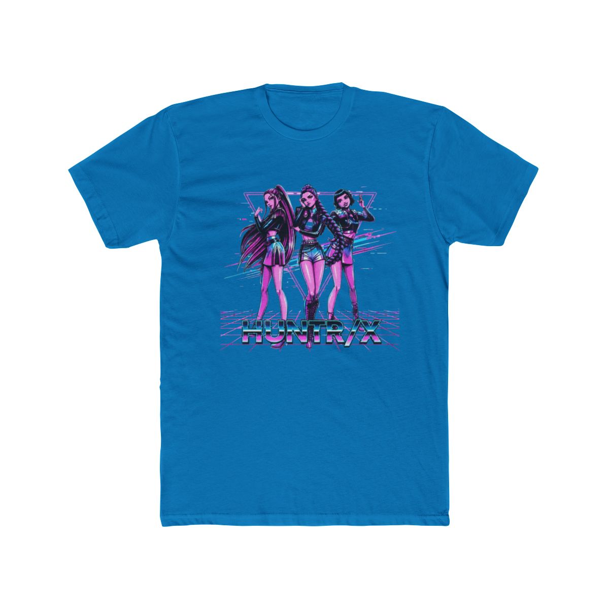 Kpop Huntrix Retrowave T Shirt | KPop Demon Hunters - alternate angle 5, merchandise