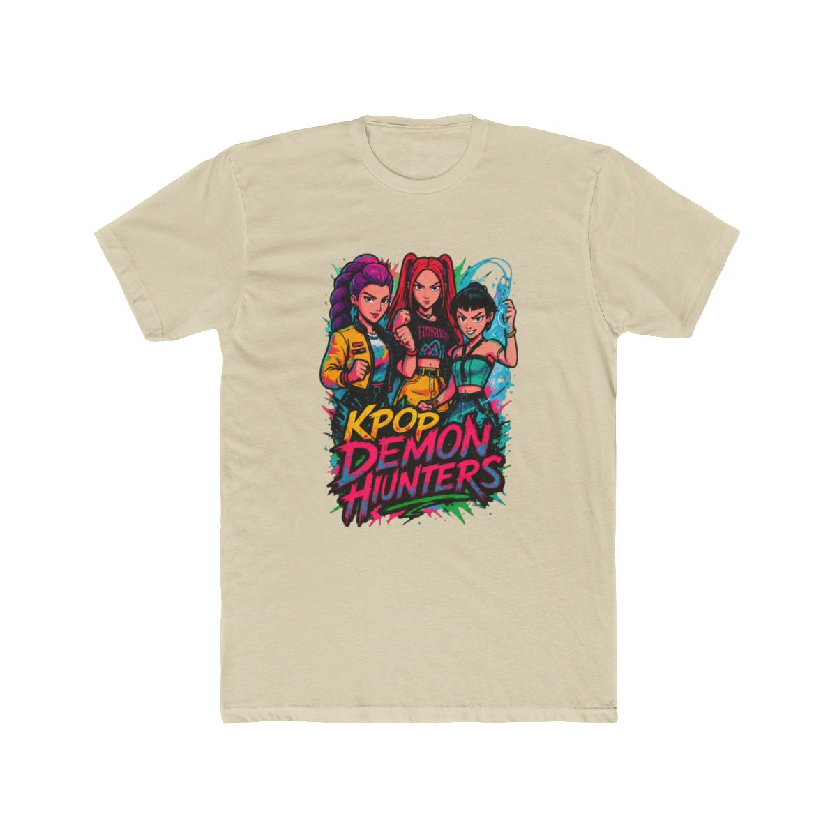 K-Pop Demon Hunters art T Shirt | KPop Demon Hunters - alternate angle 3, merchandise