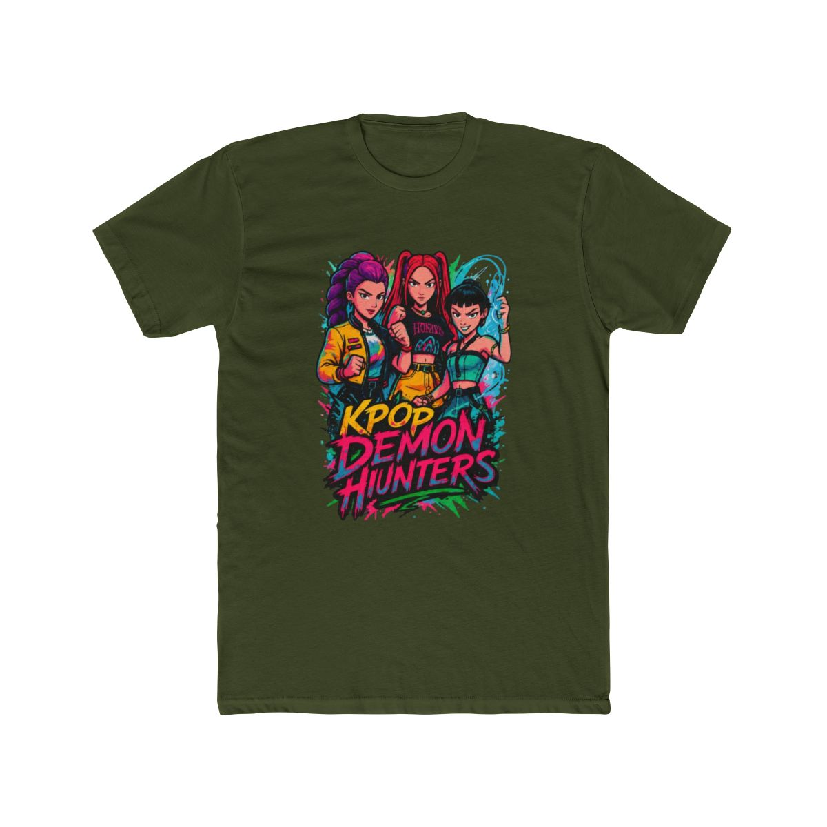 K-Pop Demon Hunters art T Shirt | KPop Demon Hunters - alternate angle 5, merchandise